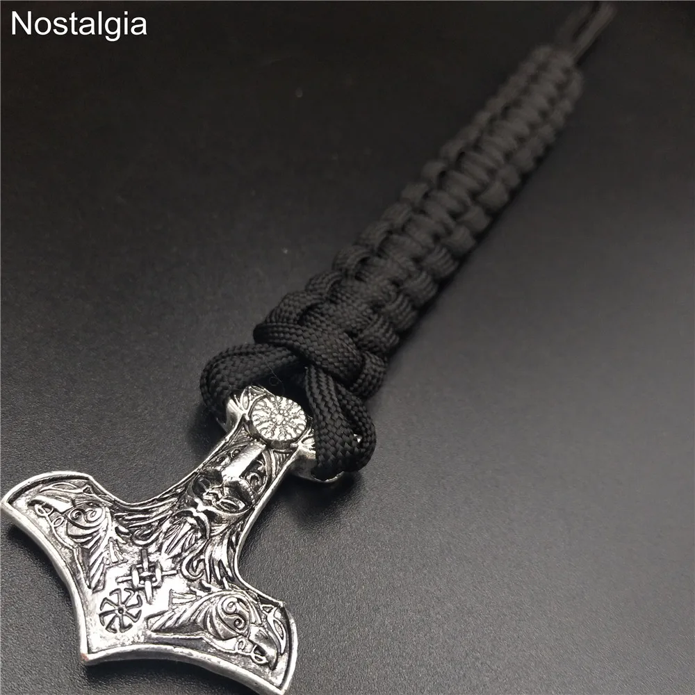 Мужской браслет Коловрат Odin Raven Aegishjalmur славянские шармы Runas Vikingas Thor Молот