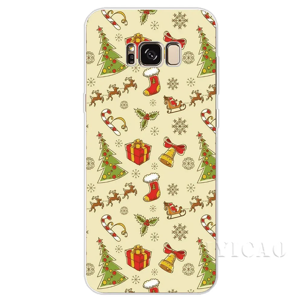IYICAO Счастливого Рождества жесткий чехол для Samsung Galaxy S6 S7 край S8 S9 S10 плюс S10e Note 8 9