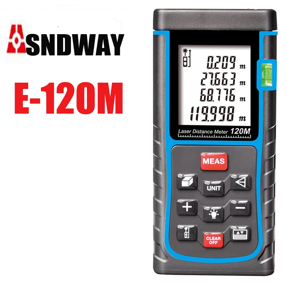 Range finder 80m 100m 120m 150m Digital Distance meter Electronic ruler Big Bubble level Tape measure Area/volume tool | Инструменты