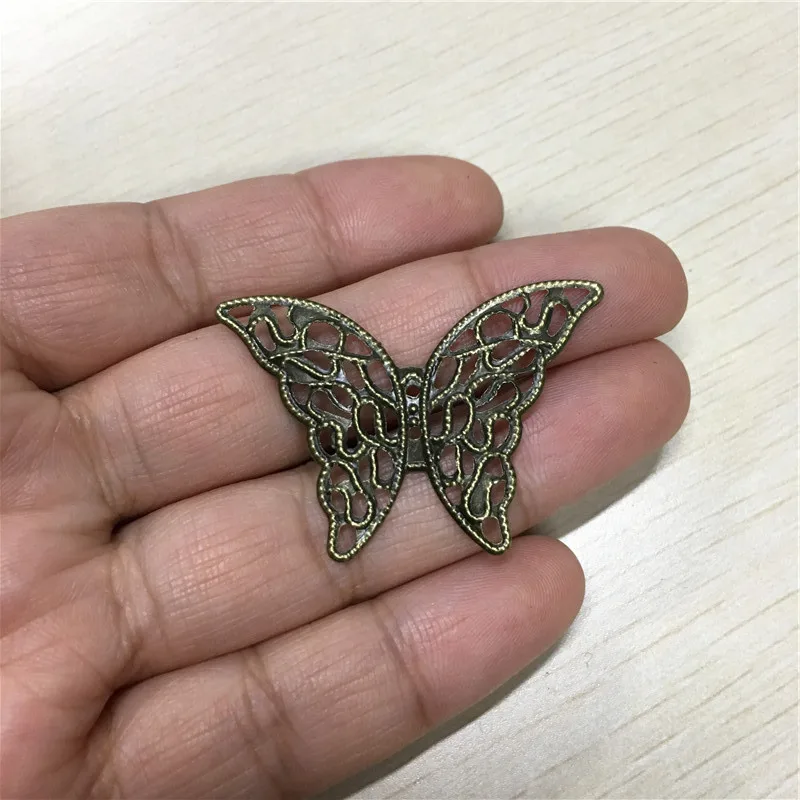 10 шт. украшения для скрапбукинга бронзовые маргаритки Цветы бабочки обертки