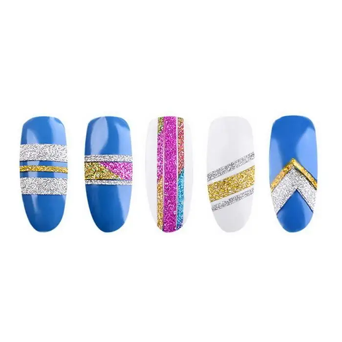 Beauty Shiny Glitter Art Striping Tape China Line Casual, Party, Dating Decoration Sticker Tips Nail Art