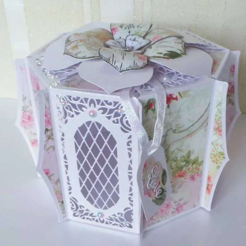 3D коробка орнамент рамка металлические режущие штампы трафареты для DIY скрапбукинга украшения тиснение поставщик карты Ремесло высечки