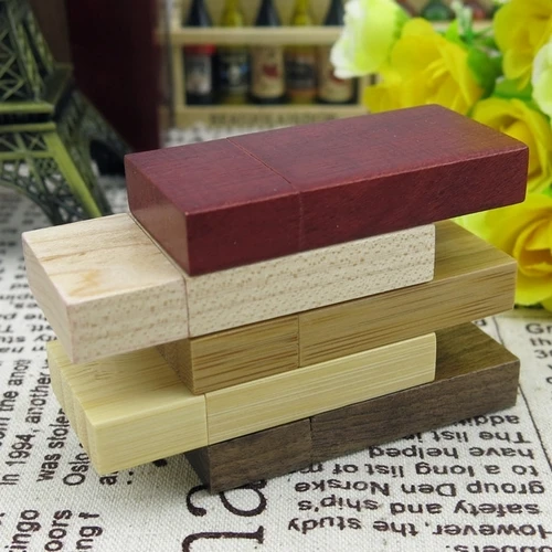 

Hot Rectangle Wooden USB Flash Drive 64GB Pen Drives Bamboo Wooden Box 4GB 8GB 16GB 32GB 128GB 512GB Memory Stick Gift Pendrive