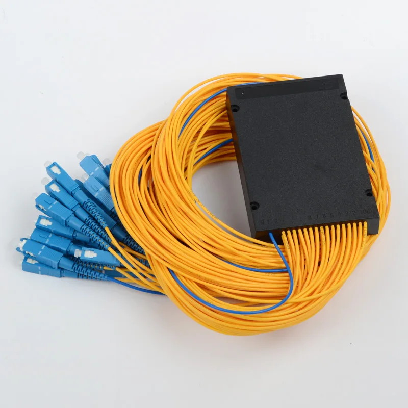 SC волоконно-оптический сплиттер 1:32 PLC оптический 32-сторонний FTTH завод 1x32 ABS