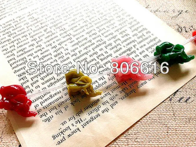 Слон 20 мм 12 шт. полимерный камень порошок цветок свободные бусины аксессуары для