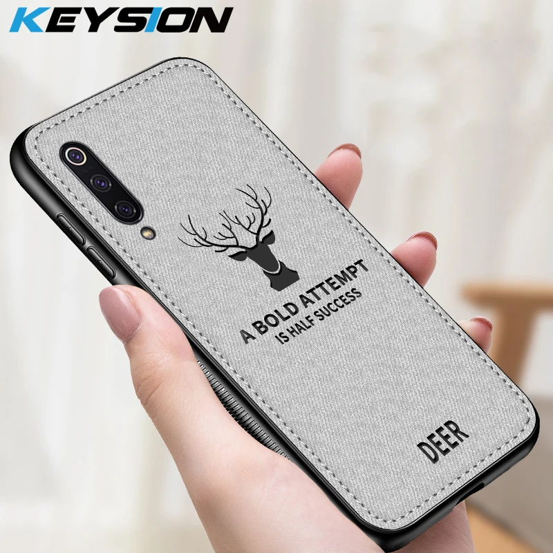 Чехол KEYSION для телефона Xiaomi Mi 9 8 SE Lite A2 Классический тканевый матовый мягкий