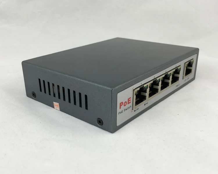 Аксессуары системы скрытого видеонаблюдения 4 Порты и разъёмы 10/100 м POE net