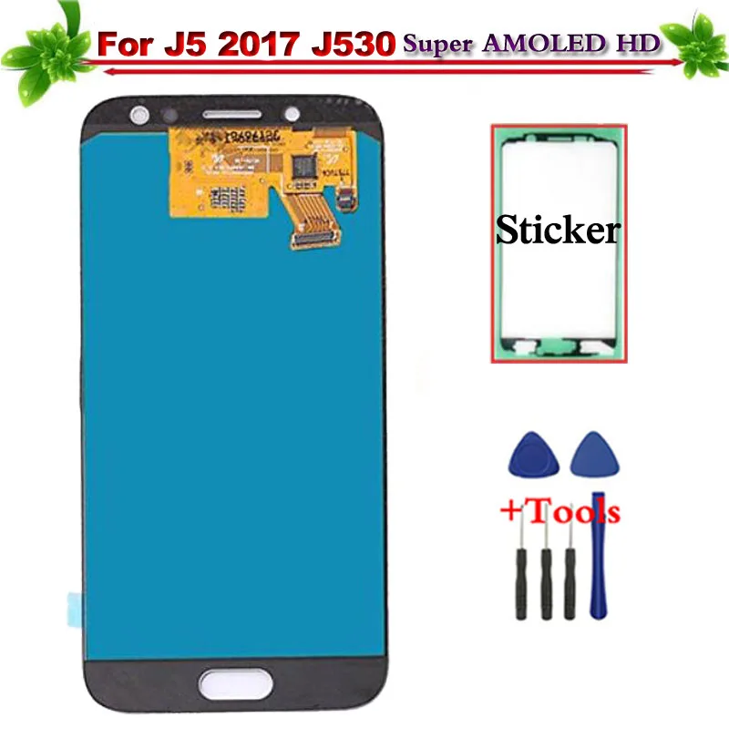 Super AMOLED для Samsung Galaxy J5 2017 j530 J530FD J530F ЖК-дисплей Дисплей Сенсорный экран сборки