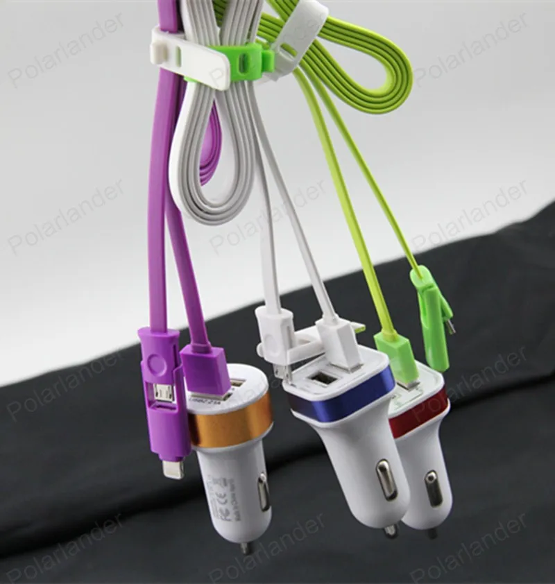 Круглое автомобильное зарядное устройство с двумя USB портами 12 В 2 А|adapter for car|adapter