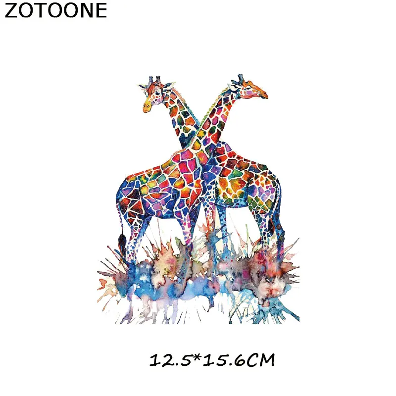 ZOTOONE Симпатичные различные Мультяшные животные DIY патчи утюг на передачи детская одежда мешок цветок украшение моющиеся теплопередачи - Цвет: 262