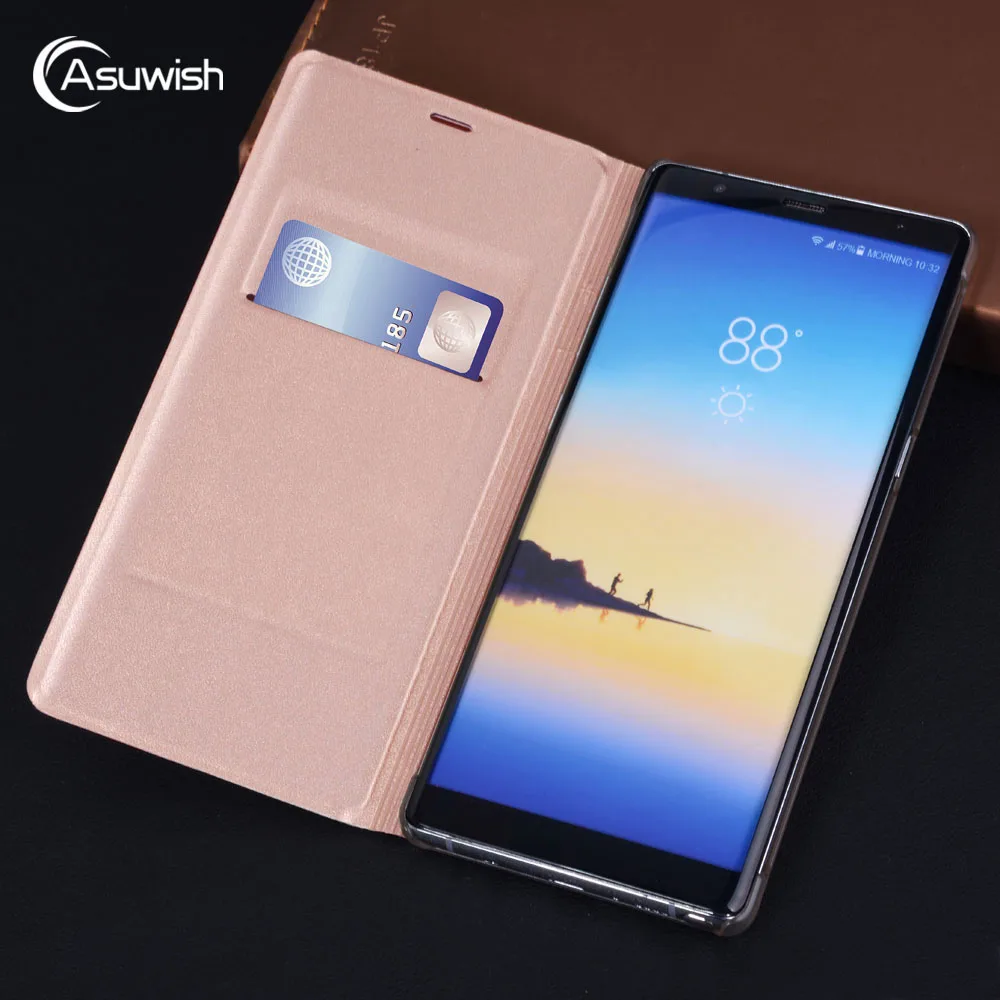 Кожаный чехол кошелек с откидной крышкой для Samsung Galaxy S9 Plus S 9 S9plus 9s 9plus 9splus Galaxys9 GS9 SM
