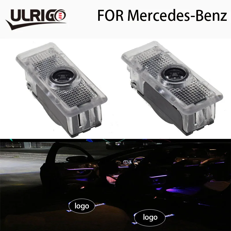 2 шт. люминесцентный автомобиль для Mercedes AMG логотип CLA Class CLA200 CLA220 CLA260 CLA45 LED Ombre Lumiere