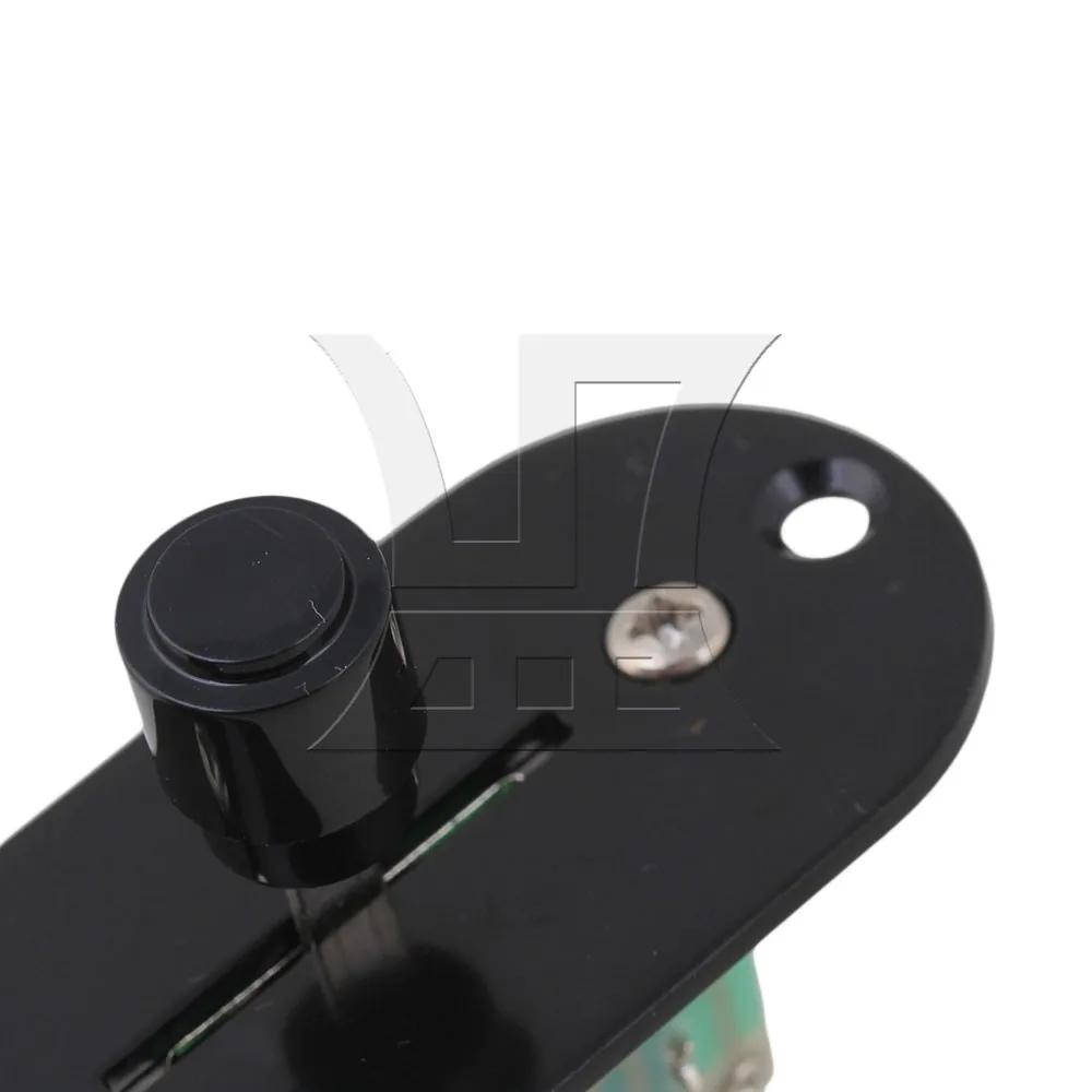

Yibuy Black 6.3x1.33Inch Pre-wired Loaded Guitar Control Plate Harness with 3 Way Switch Pack of 5