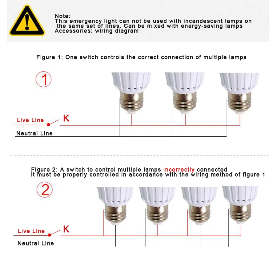 

Smart LED Bulb E27 5w-9W Led Emergency Light 110V 220v Rechargeable Battery Lighting firefighter Lamp Bombillas indoor lighting