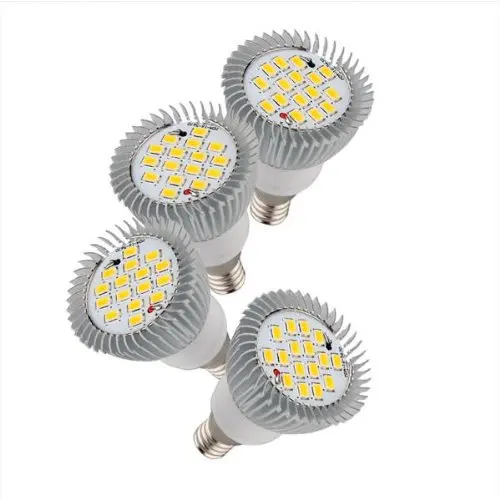 4 X E14 Ampoule Lampe Spot 5630 SMD 16 светодиодов белое золото 3500K 5000k 550LM 220v бесплатная