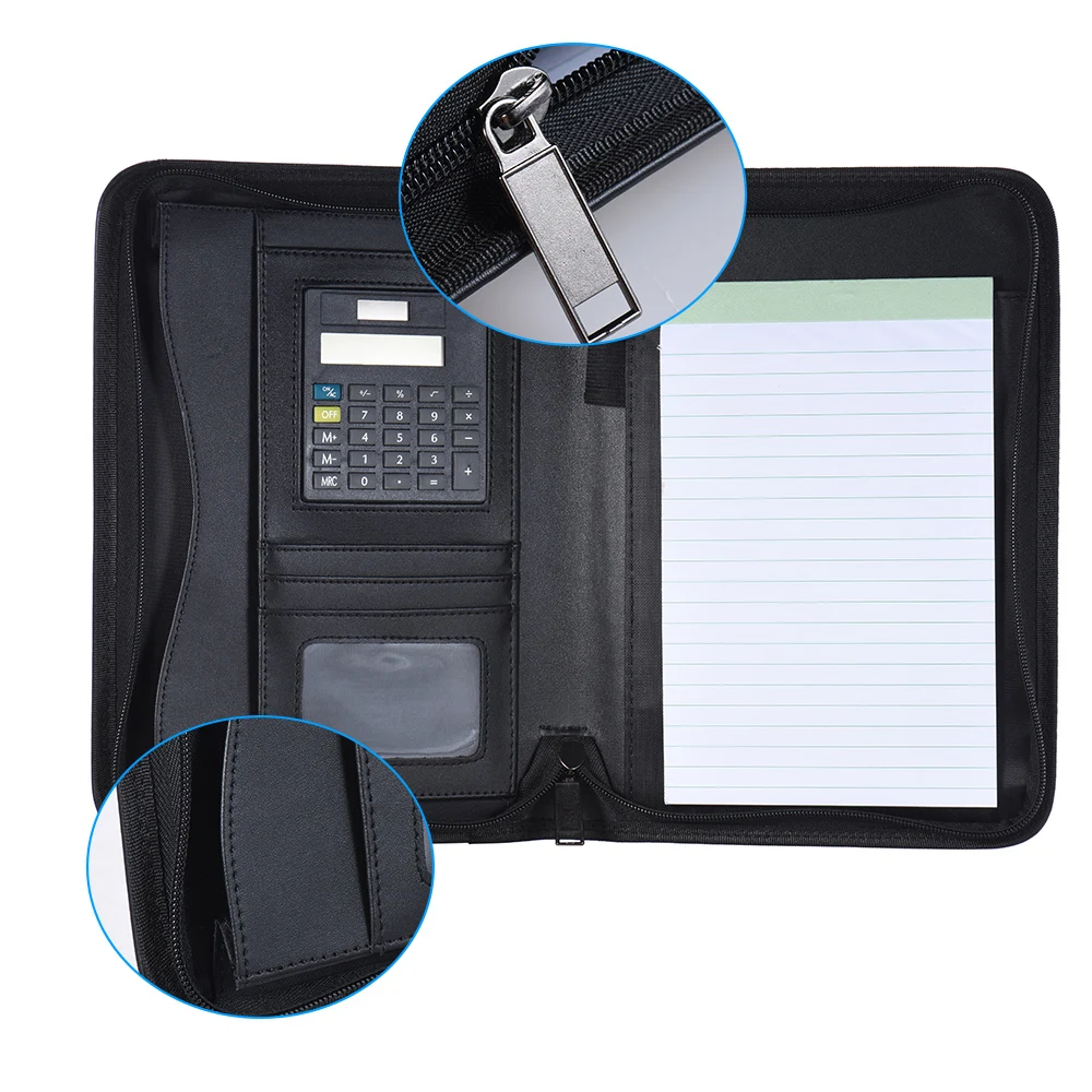 Из искусственной кожи A5 Портативный Бизнес портфель Padfolio папки для документов