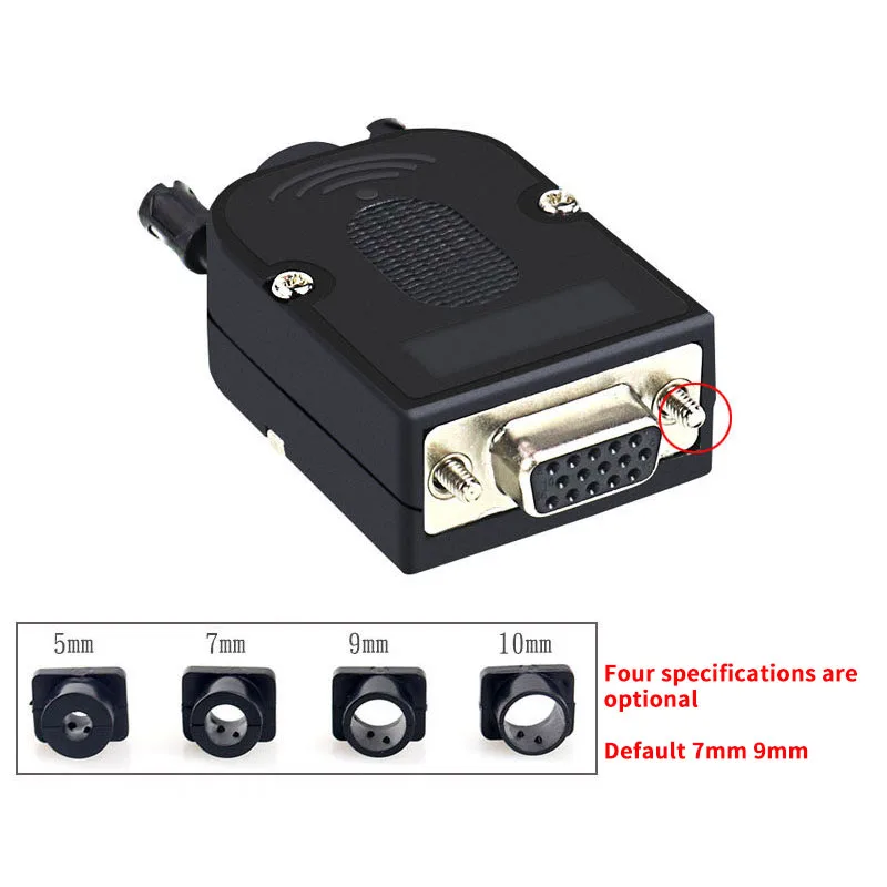 D-SUB DB15 VGA Мужской Женский головка 3 ряда 15 контактный разъем распределительный терминал винтовой Тип DIY разъем для отправки отвертки