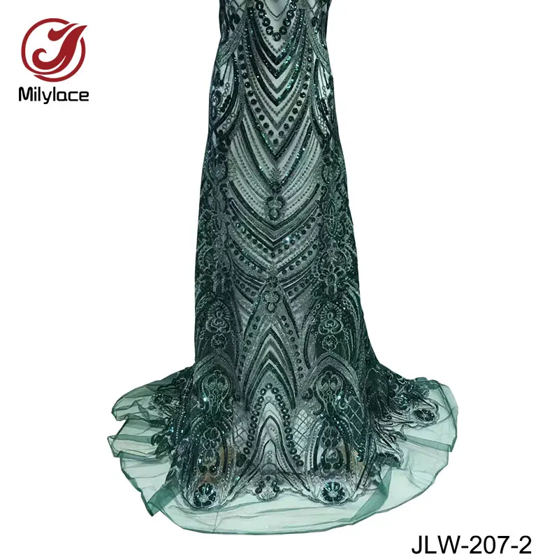 Sequins lace fabric african tulle high quality french net nigerian shiny ankara for party JLW-207 | Дом и сад