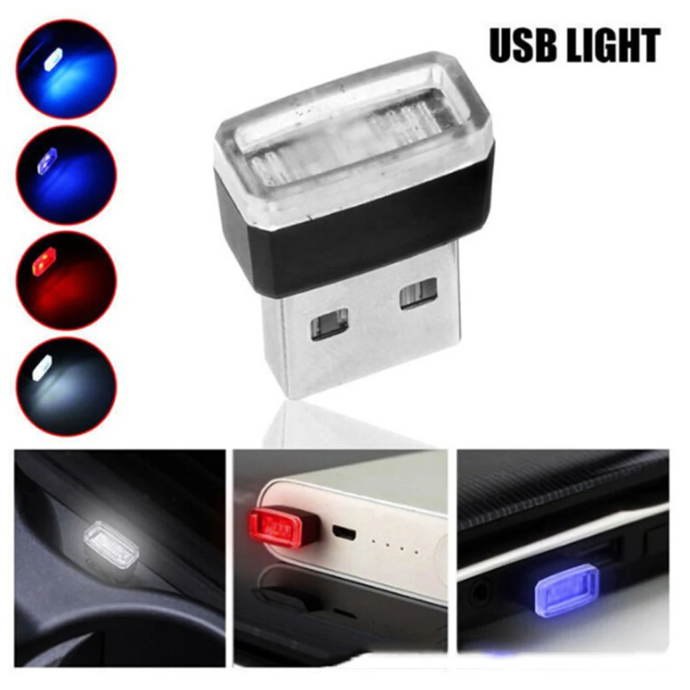 1 шт. автомобильный Стайлинг USB атмосферный светодиодный свет Автомобильные