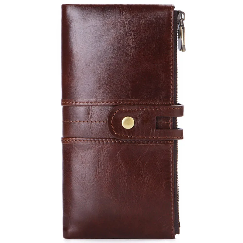M9105 coffee COWATHER высокое качество мужские кошельки Топ Корова Натуральная Модный кожаный бумажник дизайн бизнес мужской кошелек carteira M9105 - Цвет: M9105 coffee