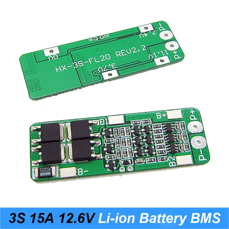 

3S 15A Li-ion Lithium Battery 18650 Charger Protection Board PCB BMS 12.6V Cell Charging Protecting Module for electric tools JY