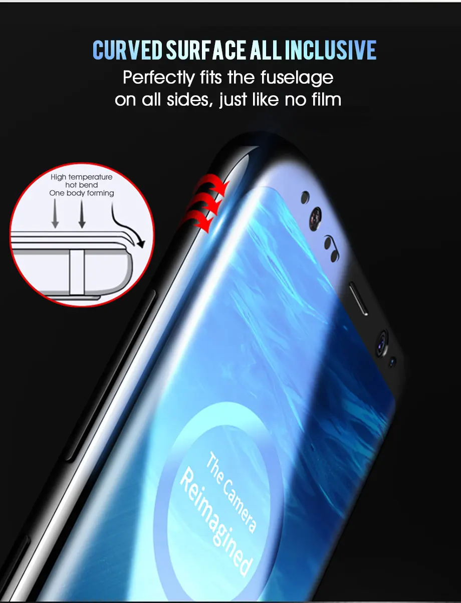 99D полностью изогнутое закаленное стекло для Samsung Galaxy S9 S8 Plus Note 8 9 Защитная пленка для экрана на S8 S9 S7 S6 Edge