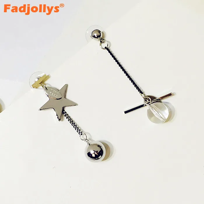 Fadjollys Искусственный хрустальный шар Висячие серьги для женщин аксессуары Мода