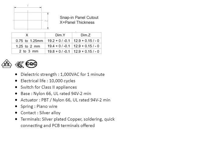 Оригинальный новый 100% R-4-210-C5L-BR 16A 250VAC кулисный переключатель 4pin с красным