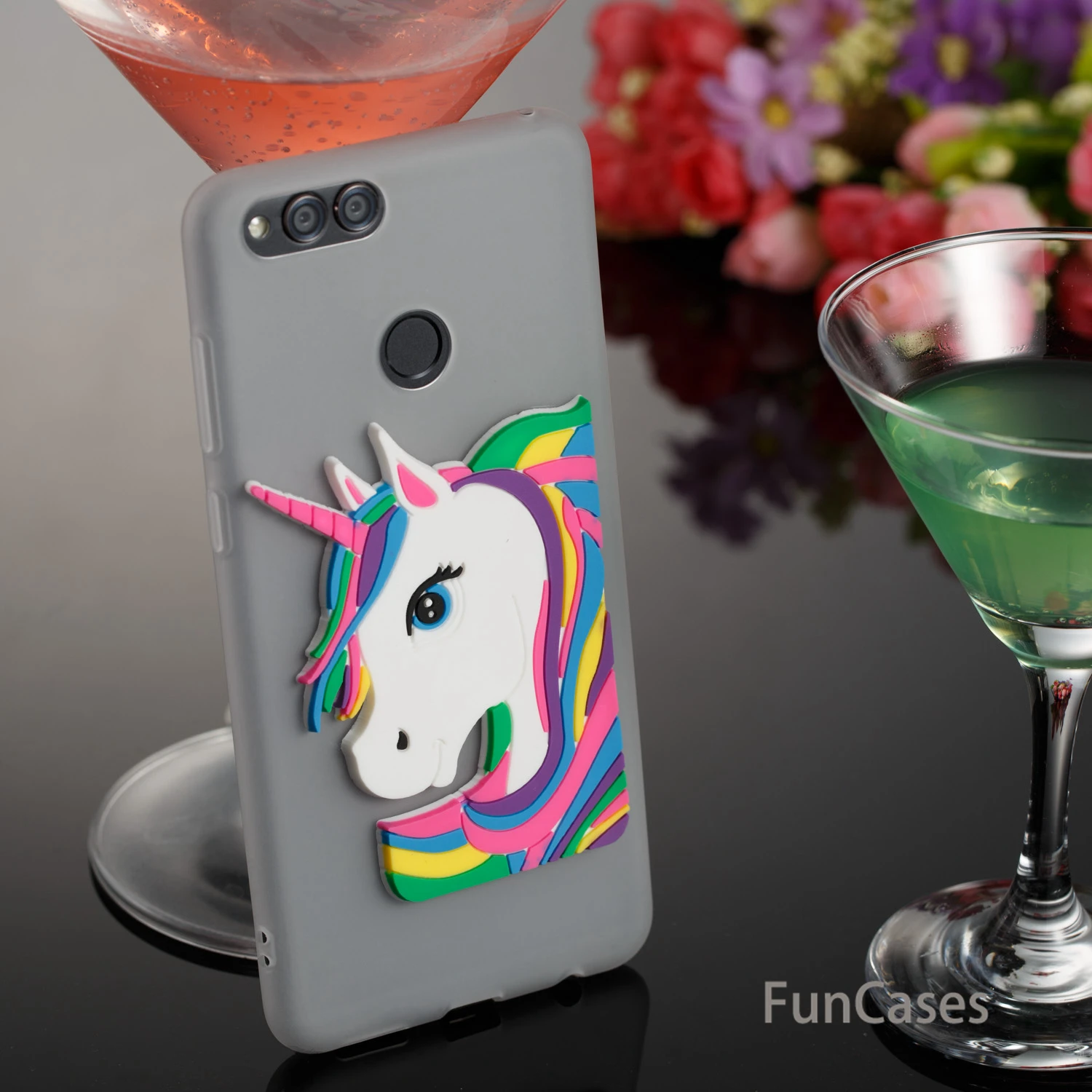 Модный раскладной чехол с СПС Carcasa huawei Honor 7X Мягкий силиконовый для телефона