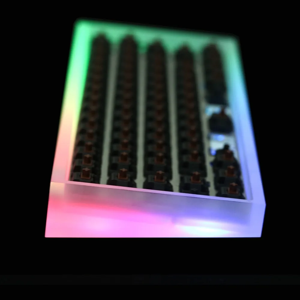 Полностью собранная клавиатура TOFU 60% с DZ60 PCB Gateron mx бесшумные переключатели