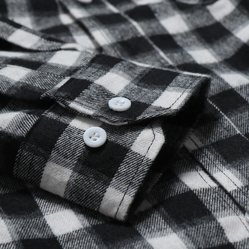 Plaid Shirt Brand Men's Autumn Long Sleeve Men Casual Shirts High Quality Cotton Clothing | Мужская одежда