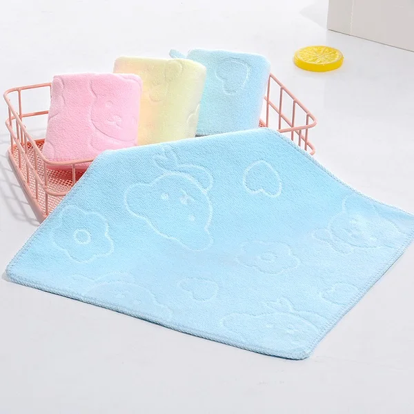 light blue Полотенца для новорожденных, слюнявчик, супер мягкое полотенце из микрофибры для кормления мальчиков, Детская Мочалка для девочек, Bebe Toalha, моющиеся салфетки, платок TS163 - Цвет: light blue