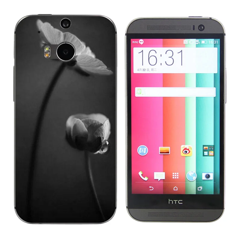 Phone Case for Coque HTC One M8 M8s Back Cover Silicon TPU Triangle Printing Soft Capa |