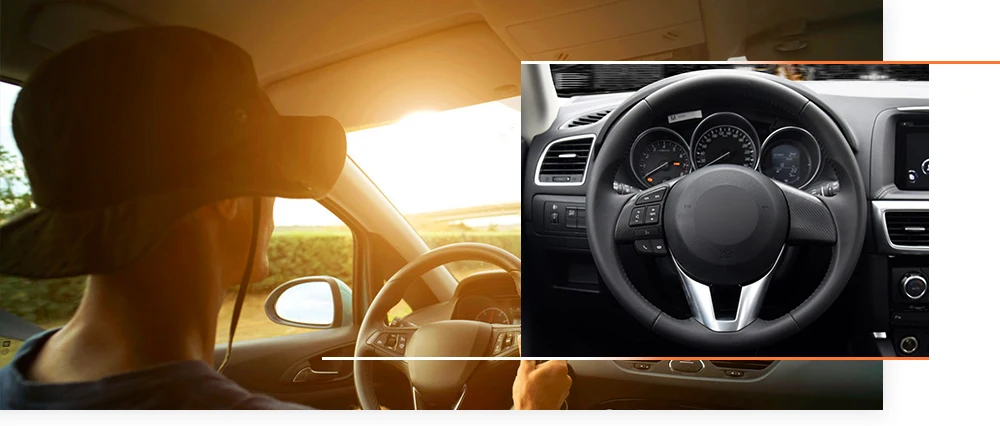 MEWANT кожаный замшевый чехол для руля для Mazda 3 Axela Mazda 6 Atenza Mazda 2 CX-3 CX-5 Scion iA