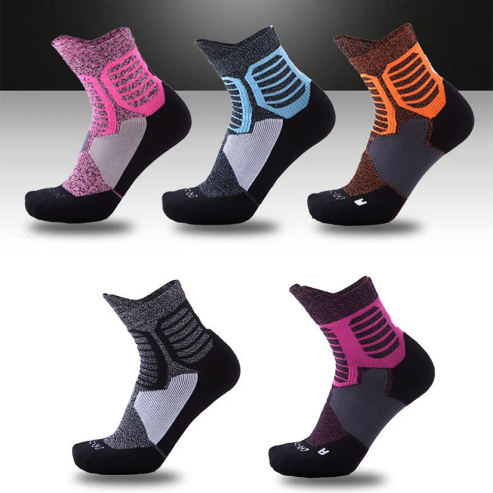 Women Men Anti-sweat Socks Towel Bottom Thickened Knee-high Cycling Outdoor Sports Running Basketball Sport | Спорт и развлечения