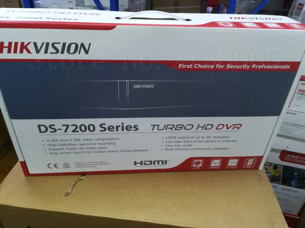 Hikvision H.265 Turbo HD DVR DS 7208HQHI K1 заменить F1/N Поддержка HDTVI/HDCVI/AHD/аналоговый/IP камера до 3MP