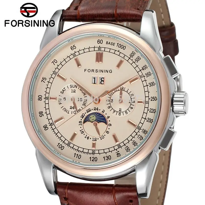 Новое поступление автоматические мужские наручные часы FSG319M3T2 с фазой Луны