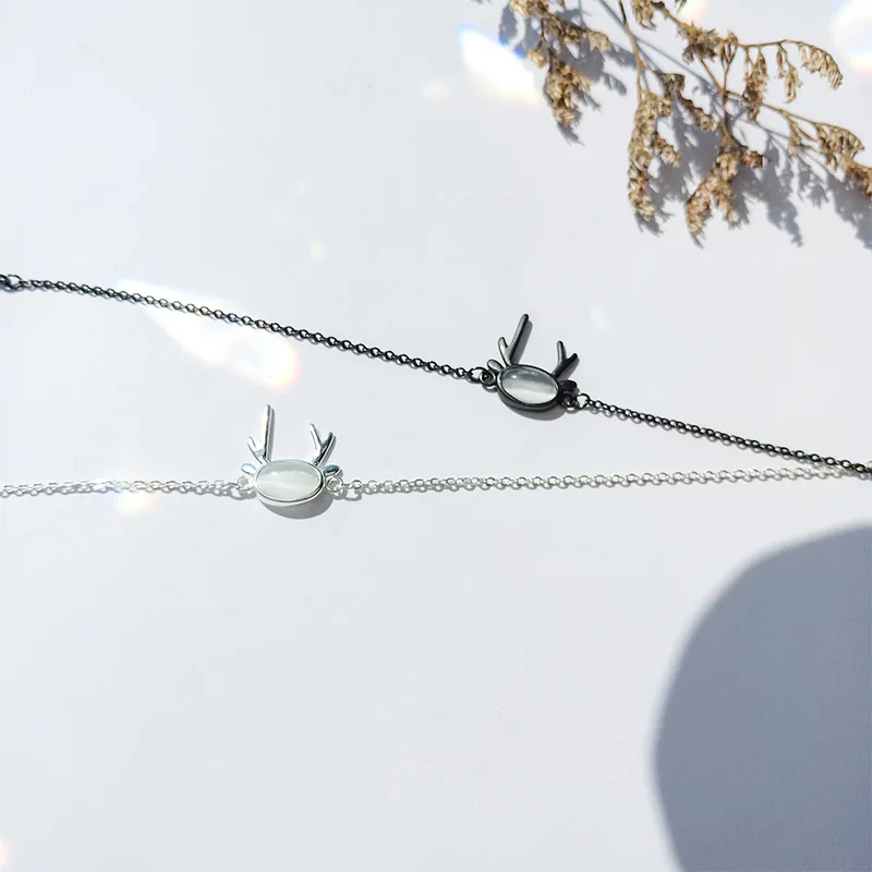 Antler bracelet 100% 925 пробы Серебряные ювелирные изделия Модные гипоаллергенные