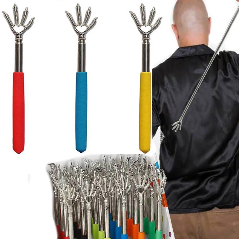 Массажер для рук и тела ручная чесалка из нержавеющей стали с зажимом спины