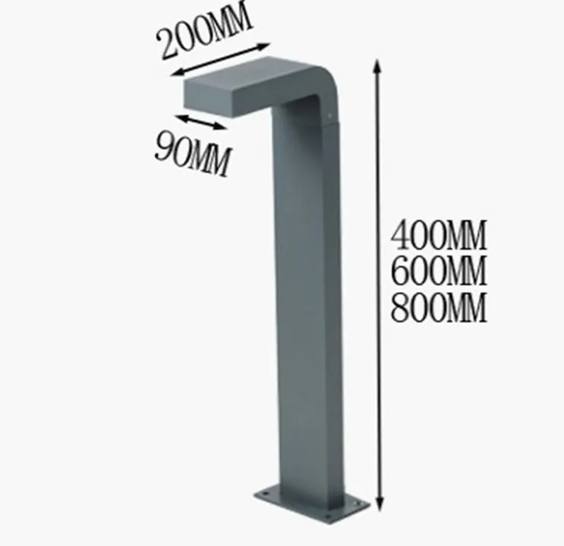 Алюминиевая СВЕТОДИОДНАЯ Лампа для газона водонепроницаемый уличный фонарь