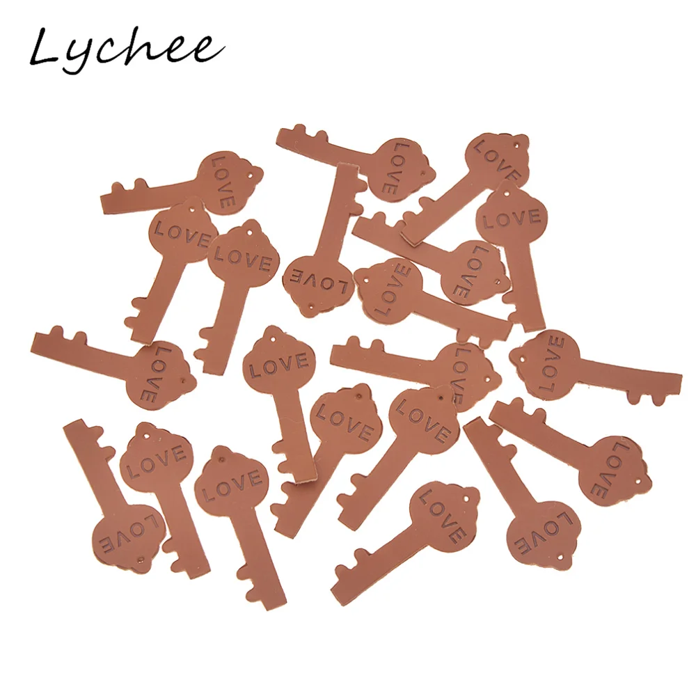 Lychee 20 шт. креативные любовь английские буквы в форме ключа стандартные этикетки