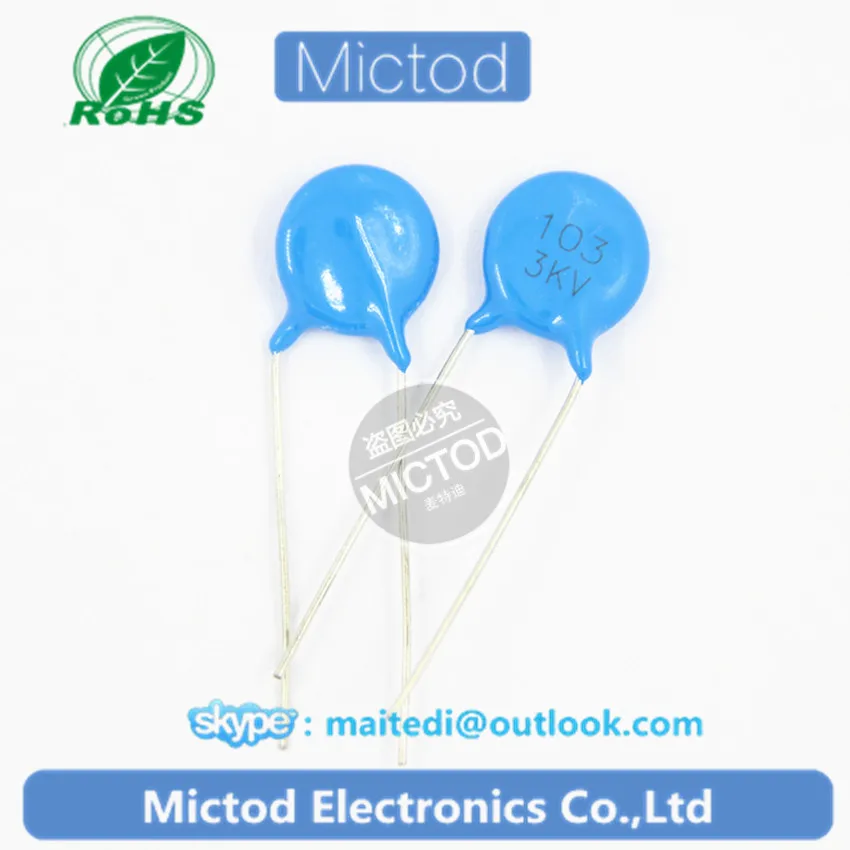 10nF 103 3KV Free shipping 100pcs High voltage Ceramic Capacitor Assorted kit Assortment Set |