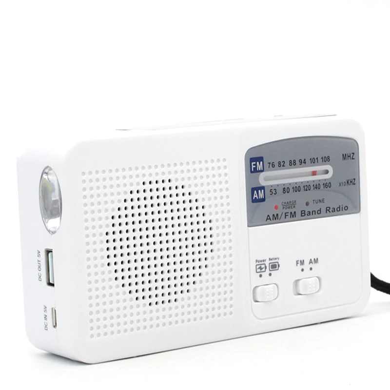 Радио fm фонарик высокой яркий USB зарядки/сухой Батарея/солнечный