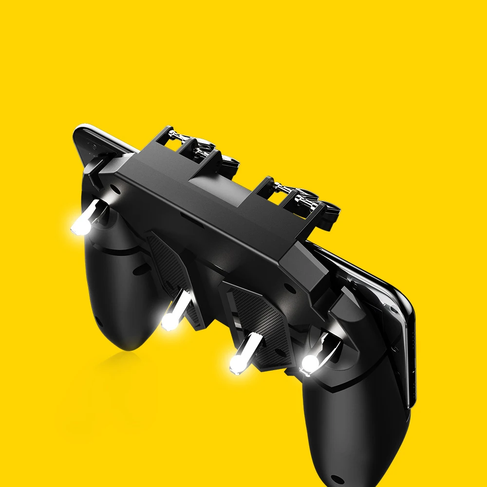 Мобильный контроллер PUBG, кнопка поворота, геймпад для PUBG IOS Android, шесть 6 пальцев, операционный геймпад, периферийный контроллер PUBG