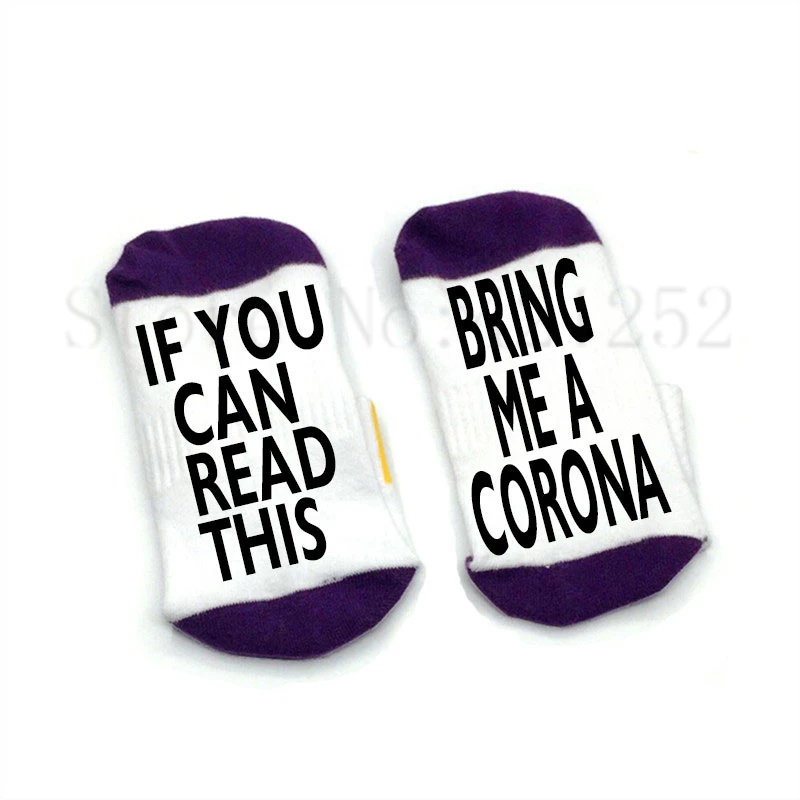 Носки если вы можете прочесть эти носки bring me a CORONA хлопковые эластичные удобные