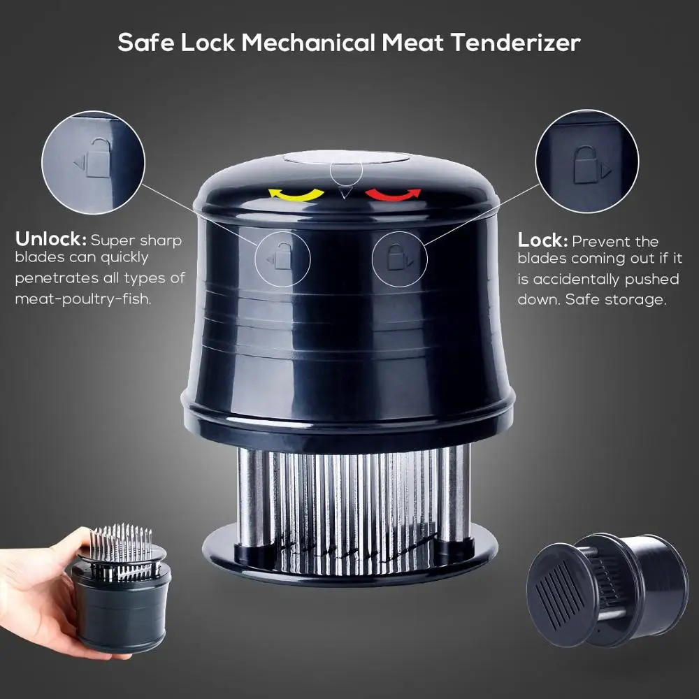 TPUSNOK профессиональный мясорубка Кухня Мясо Tenderizer инструменты с 56 ультра острые