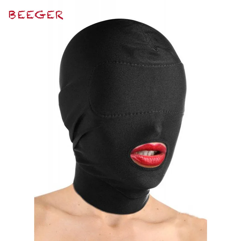 Повязка на голову BEEGER мягкая Сексуальная маска эротический головной убор черные