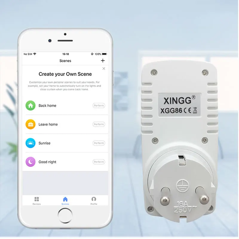 Европейский Стандарт WIFI розетка с дистанционным управлением переключатель