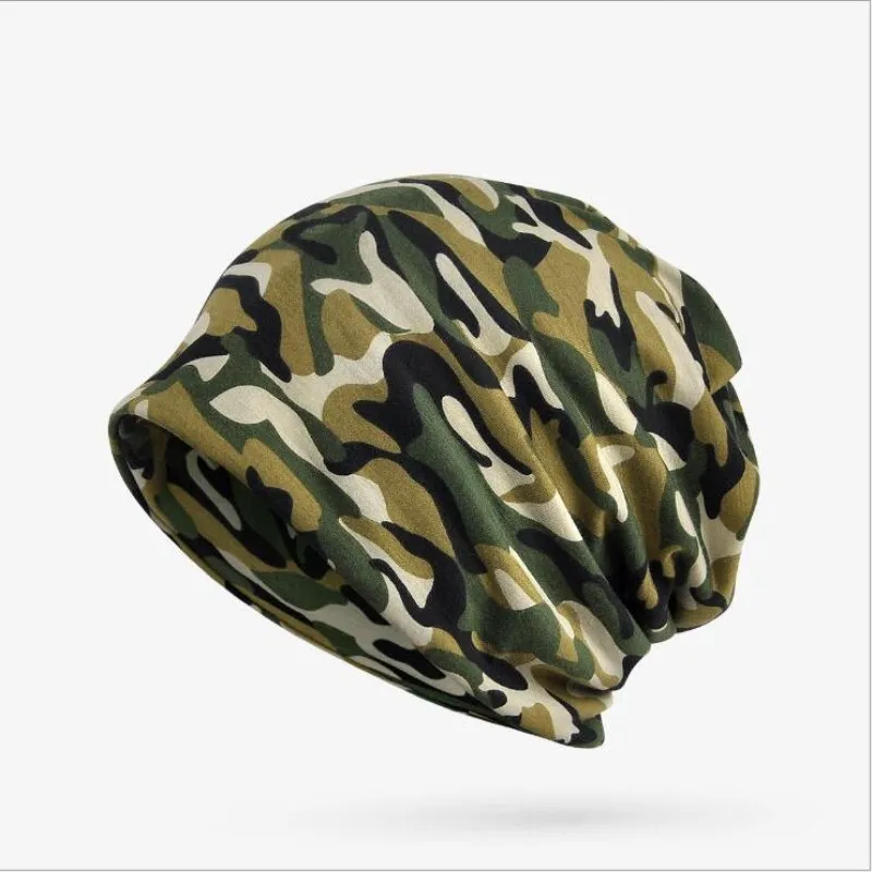 Seioum, зимние шапки для женщин, шапка-тюрбан, чулок, шапка Gorro, камуфляжная шапочка, тонкая хлопковая теплая камуфляжная мужская шапка, бини для женщин
