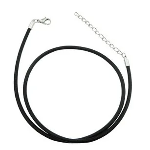 Простой резиновый шнурок для ожерелья OneckOha черный шнур ожерелья|pendant necklace|necklace